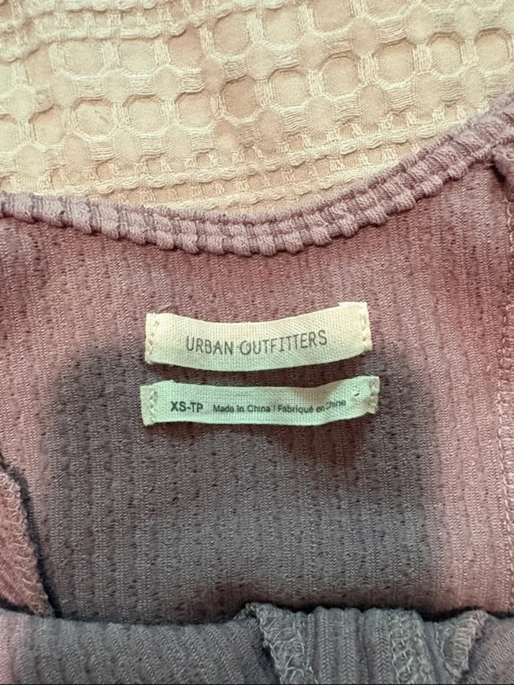 Urban Outfitters Ribbed Eye and Hook Corset Top XS in Light Purple - Picture 2 of 6